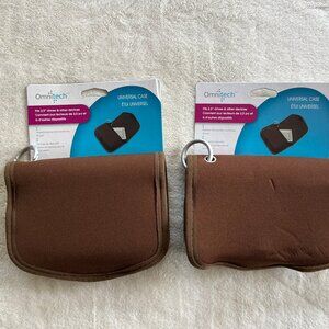 NWT Omnitech external drive case - pair in brown